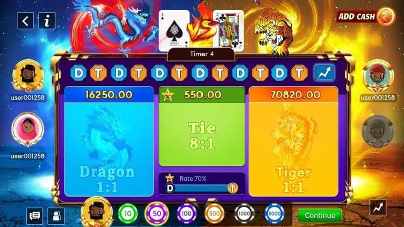 Sv368 mang đến một trò chơi Rồng Hổ online hấp dẫn và cung cấp nhiều tính năng mới
