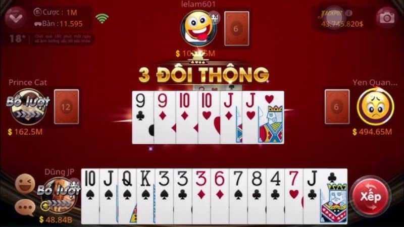 Tiến lên miền Nam miễn phí tại Sv368 giữ nguyên quy tắc cơ bản của trò chơi truyền thống